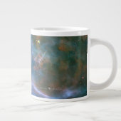 Mountain Hubble Telescope Cosmic Clouds Coffee Mok (Rechts)