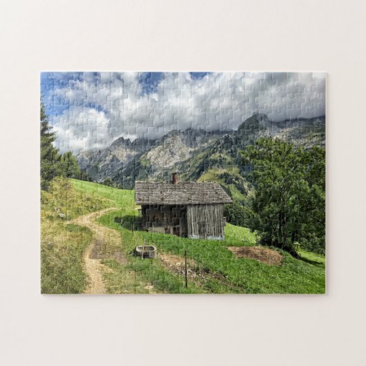 Mountain Hut, Les Aravis, Franse Alpen Legpuzzel (Horizontaal)