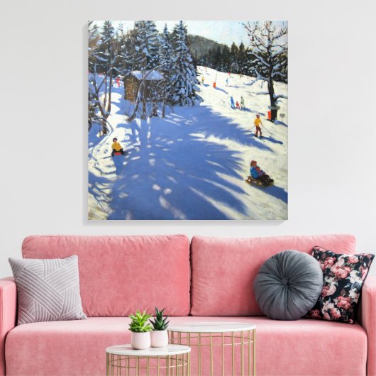 Mountain hut Morzine Canvas Afdruk (Insitu (Woonkamer))