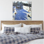 Mountain hut Morzine Canvas Afdruk (Insitu (Slaapkamer))