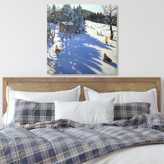 Mountain hut Morzine Canvas Afdruk (Insitu (Slaapkamer))