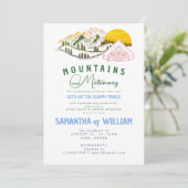 Mountain Huwelijk Sloppy Trail Joint Bach Weekend Kaart (Staand voorkant)