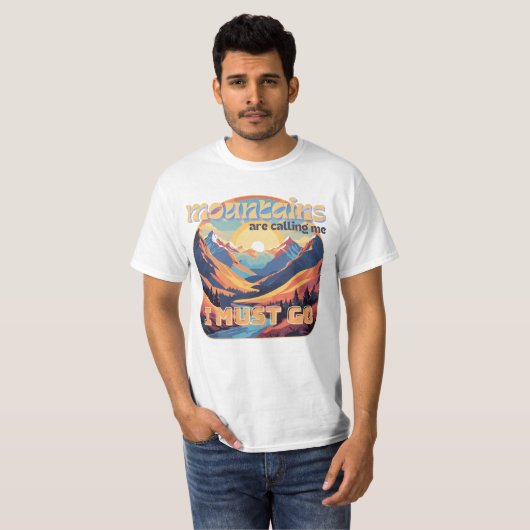 Mountain, ik moet gaan! t-shirt (Voorkant volledig)