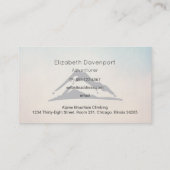 Mountain Illustratie in zwart Visitekaartje (Achterkant)