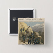 Mountain Infantrymen Vierkante Button 5,1 Cm (Voorkant /achterkant)