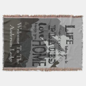 Mountain Inspirationl Quote Life neemt je mee Deken (Voorkant)