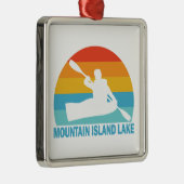 Mountain Island Lake North Carolina Kayak Metalen Ornament (Rechts)