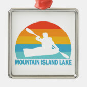 Mountain Island Lake North Carolina Kayak Metalen Ornament (Voorkant)