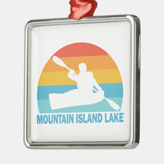 Mountain Island Lake North Carolina Kayak Metalen Ornament (Links)