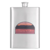 Mountain Island Lake North Carolina Red Sunrise Flacon (Voorkant)