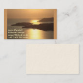 Mountain Island Sunset-Santorini Visitekaartje (Voorkant / Achterkant)