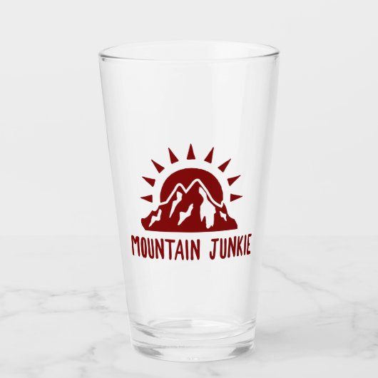 Mountain Junkie Glas (Voorkant)