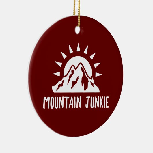 Mountain Junkie Keramisch Ornament (Rechts)