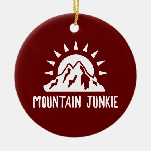 Mountain Junkie Keramisch Ornament (Voorkant)