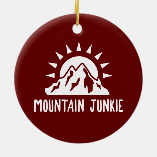 Mountain Junkie Keramisch Ornament (Achterkant)