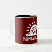 Mountain Junkie Tweekleurige Koffiemok (Voorkant links)