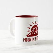Mountain Junkie Tweekleurige Koffiemok (Voorkant links)
