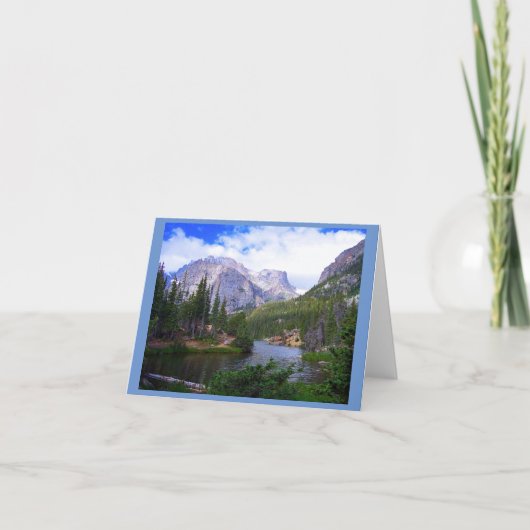 Mountain Lake 4"x5.6" Opmerking Kaart (Voorkant)