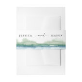 Mountain Lake bruiloft uitnodiging buik bands Uitnodigingen Wikkel (Voorkant Voorbeeld)