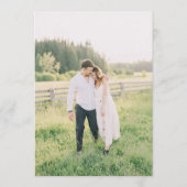 Mountain Lake bruiloft welkomstreisbrief Programmakaart (Achterkant)