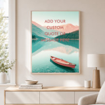 Mountain Lake Canoe - Maak Je Eigen Motivatie 
