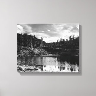 Mountain lake canvas afdruk