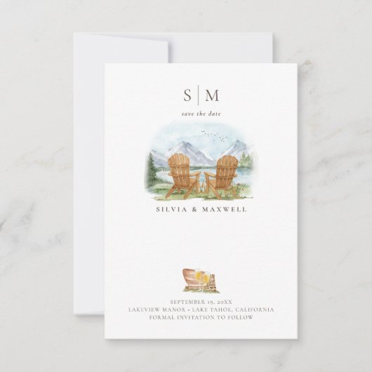 Mountain Lake Chairs | Rustic Outdoor  (Voorkant)