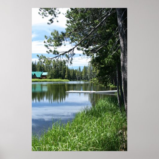 Mountain Lake, Dock Poster (Voorkant)