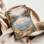 Mountain Lake Forest Wildflower Wedding Save The Date