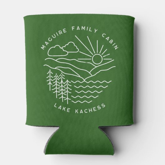 Mountain Lake gepersonaliseerd Blikjeskoeler (Achterkant)