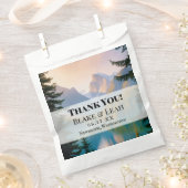 Mountain Lake Gepersonaliseerde Wedding Favoriet T Bedankzakje (Geknipt)