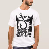 Mountain Lake Gevist Hook Adventure Design T-shirt (Voorkant)