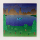 "Mountain Lake Gevist reis" puzzel Legpuzzel (Horizontaal)