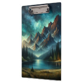 Mountain Lake / hut onder de sterren Klembord (Links)