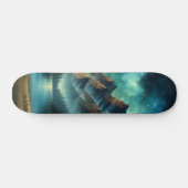Mountain Lake / hut onder de sterren Persoonlijk Skateboard (Horizontaal)
