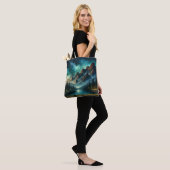 Mountain Lake / hut onder de sterren Tote Bag (Op model)