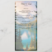 Mountain Lake  huwelijksmenu Menu (Achterkant)