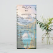 Mountain Lake  huwelijksmenu Menu (Staand voorkant)