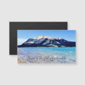 Mountain Lake Joy of the Lord Inspiring Magnet (Voorkant / Achterkant)