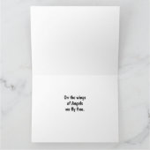 Mountain Lake Monarch Butterflies Sympathy Card Kaart (Binnen)