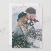 Mountain Lake Pine Waterverf Foto opslaan van de d Kaart (Achterkant)