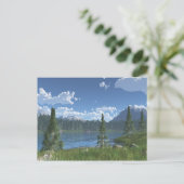Mountain Lake Retreat Briefkaart (Staand voorkant)