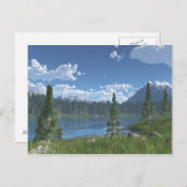 Mountain Lake Retreat Briefkaart (Voorkant / Achterkant)