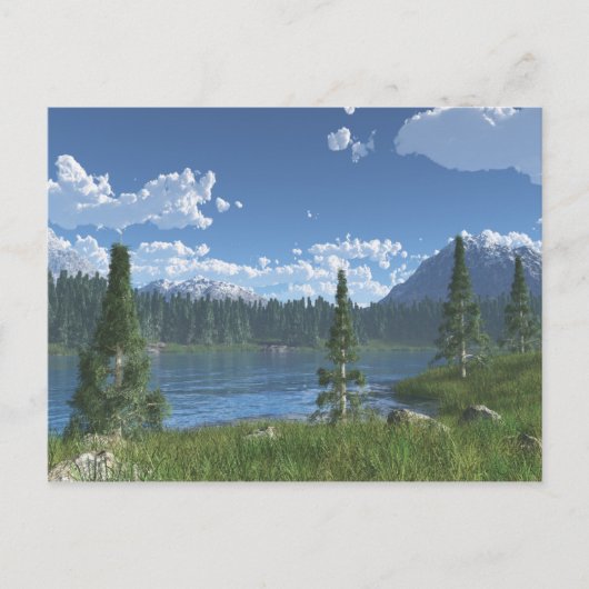 Mountain Lake Retreat Briefkaart (Voorkant)