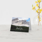 Mountain Lake Scene Dankkaart 2 Kaart (Gele Bloem)