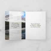 Mountain Lake Scene Photo Vaderdag Kaart (Binnen)