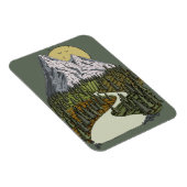 Mountain Lake Serenity: Sunset Adventure wacht op  Magneet (Rechterzijde)