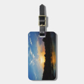 Mountain Lake Sunset Bagagelabel (Voorkant verticaal)