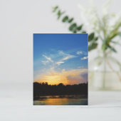 Mountain Lake Sunset Briefkaart (Staand voorkant)