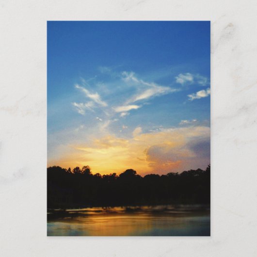 Mountain Lake Sunset Briefkaart (Voorkant)